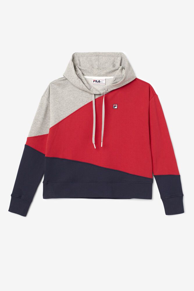 Fila Adriana Hoodie Red - Womens - 58629ULDX